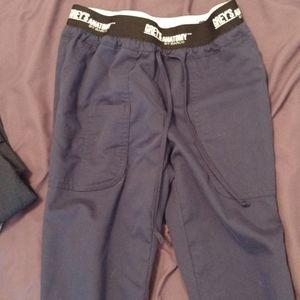 Navy blue Grey's anatomy scrub pants